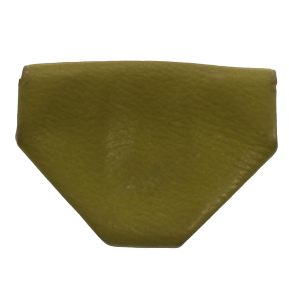 HERMES Revan Cattle Coin Purse Leather Green Auth yb333 - Picture 2 of 16